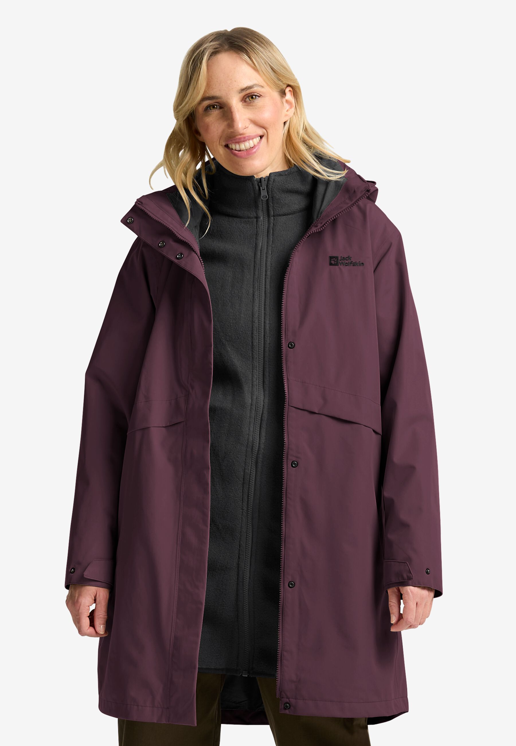 BAYLIGHT 3IN1 COAT W black XXL in coat women in coat